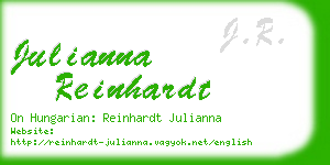 julianna reinhardt business card